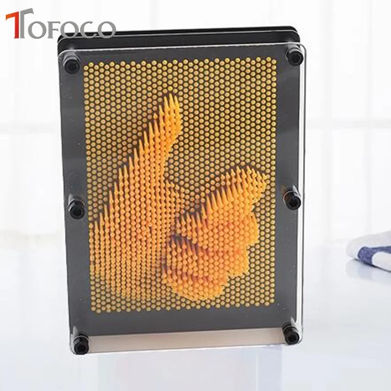 TOFOCO Pinart 3D клон булавка искусство пластиковая скульптура игрушка Shoumo красочная игла ребенок получить лицо ладонь модель игрушки живопись смешной