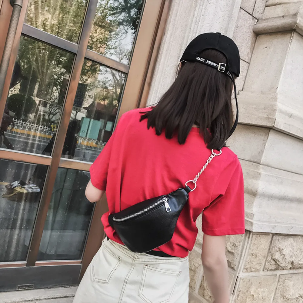 Женская поясная сумка, поясная сумка из искусственной кожи, поясная сумка, маленькая сумочка, сумка для телефона, сумка для ключей, белая, черная, поясная сумка