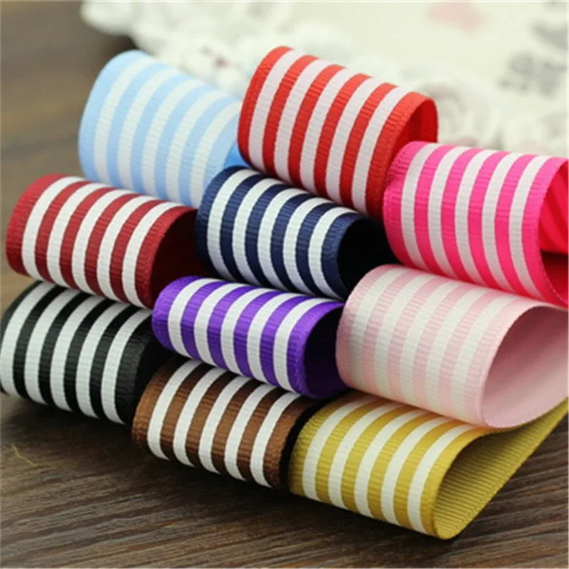 

10 colours 5meter/lot 1"(25 mm) Bow children hair material 25mm rib belt Computer embroidery anchor decor ribbon T-032