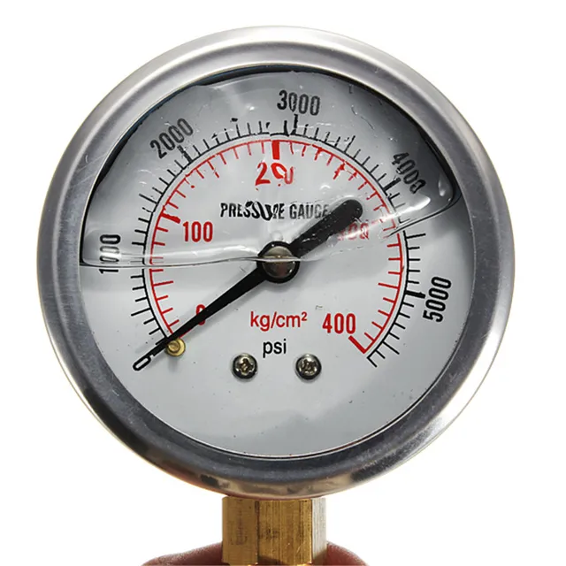 New Arrival Hydraulic Liquid Filled Pressure Gauge 0 5000 PSI High