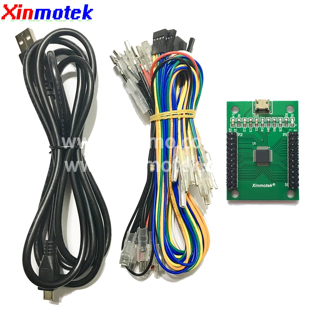 Xinmotek XM-09 LED 1 Player Arcade Game Controller / Support PS3 PC Raspberry Pi  SOCD / Joystick Game Machine Accessories