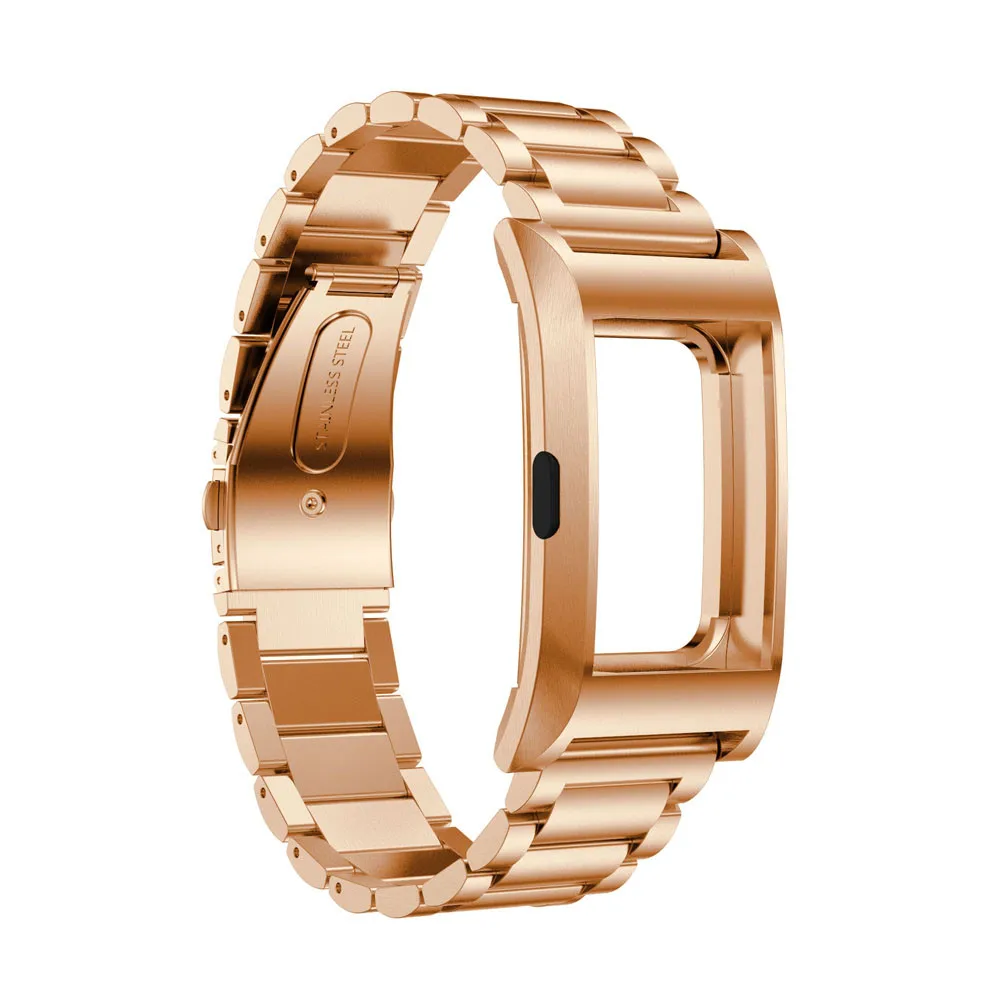 

watch bands strap bracelets Top Quality Stainless Steel Watch Band Strap Metal Clasp + Metal Frame For Fitbit charge 2 2017 New