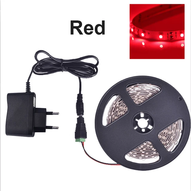 RGB/White/Warm white/Bule/Red/Green/Yellow 5m SMD 3528 LED strip light+2A adapte 