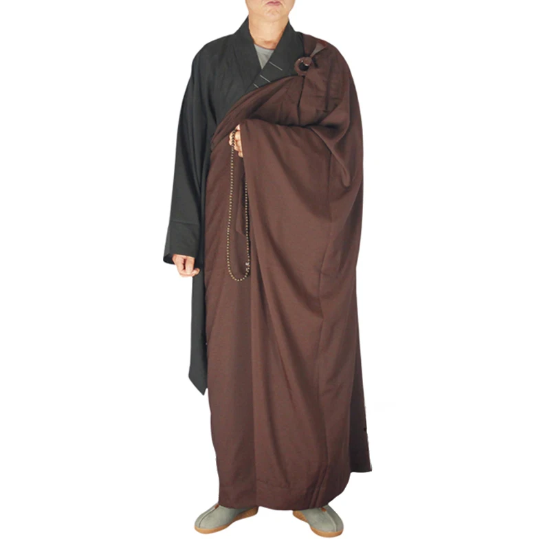 

Unisex Buddhist monk robe Zen Meditation monk robes Shaolin Temple Monk clothes Kung fu Uniform Suits monk dress