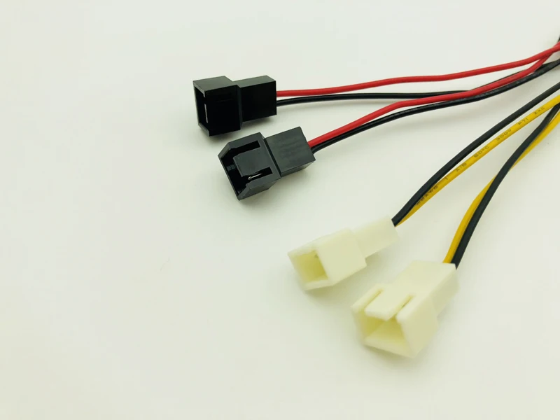 5 шт. 4Pin Molex на четыре 3 pin Кабель питания Компьютерный Вентилятор кабель адаптер