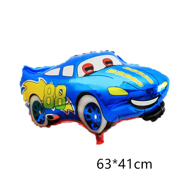 10Pcs Cartoon Car Lightning Mcqueen Foil Helium Balloons car balloon
