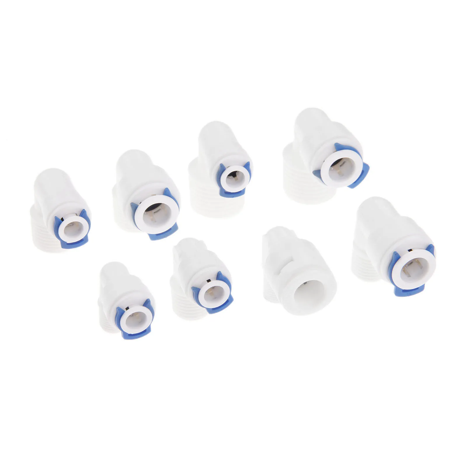 5Pcs BSP Male Connector Quick Connection Fitting 1/4" 3/8" OD Hose 1/4" 3/8" 1/2" BSP Male Reverse Osmosis System Pipe Connector