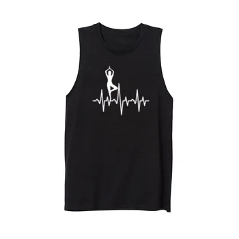 

Womens Yoga Heartbeat Workout Fitness Casual Tank Vest Tops