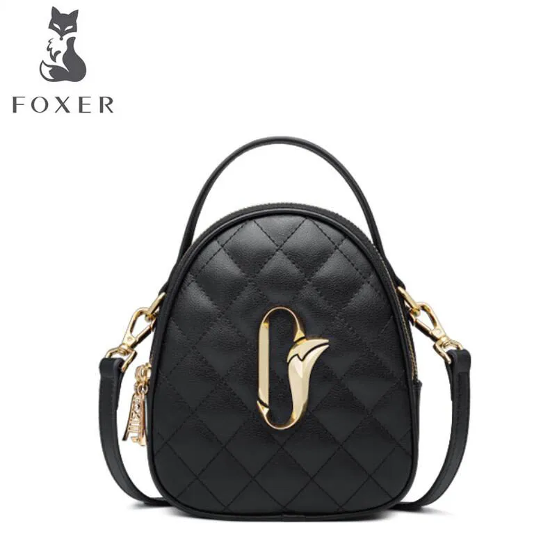 

FOXER luxury fashion crossbody small round bag female 2019 new wild small fragrance fashion handbag mini shoulder bag