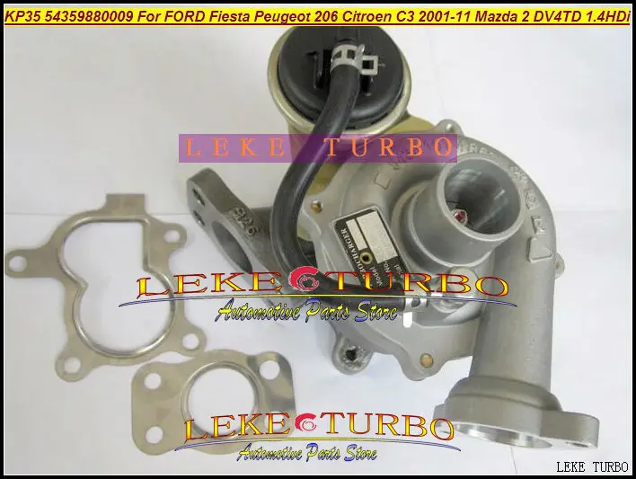 KP35 54359700009 54359880009 Turbo Турбокомпрессор для FORD Fiesta для peugeot 206 для Citroen C3 01-11 для Mazda 2 DV4TD 1.4L HDi