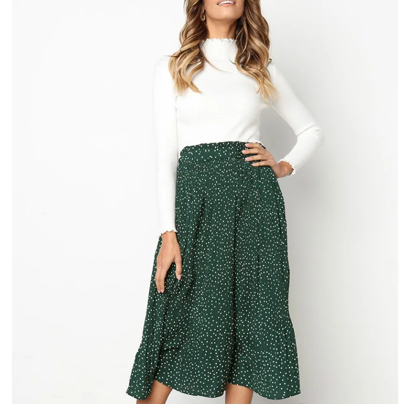 2019 для женщин летние Корейский стиль OL юбки с высокой талией Boho карандаш