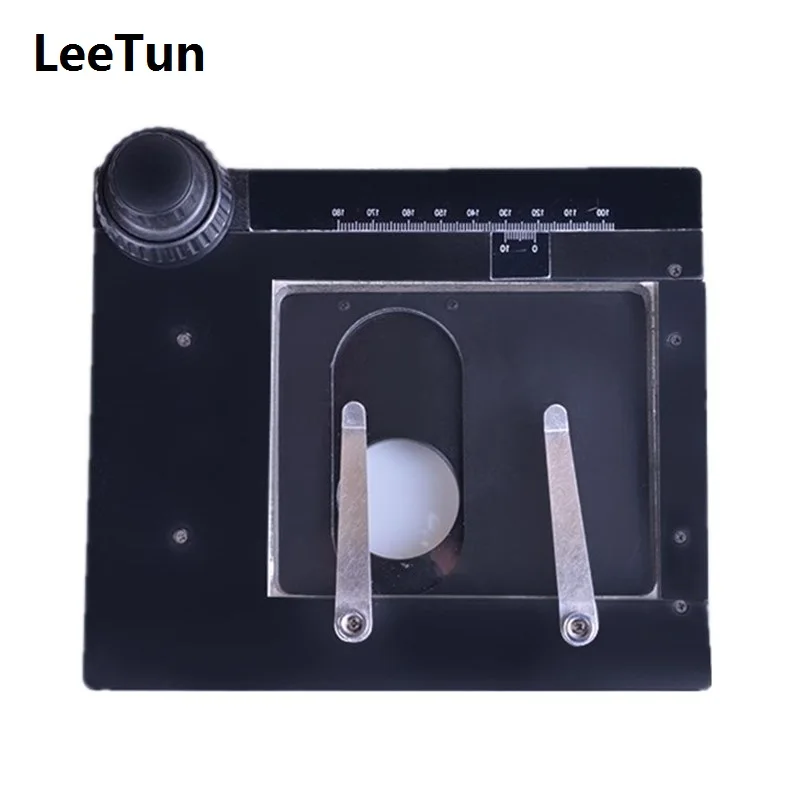 

X-Y Measuring Stage with Clips Specimen Holder Scale for Stereo Video Digital Dissecting Inspection Microscope