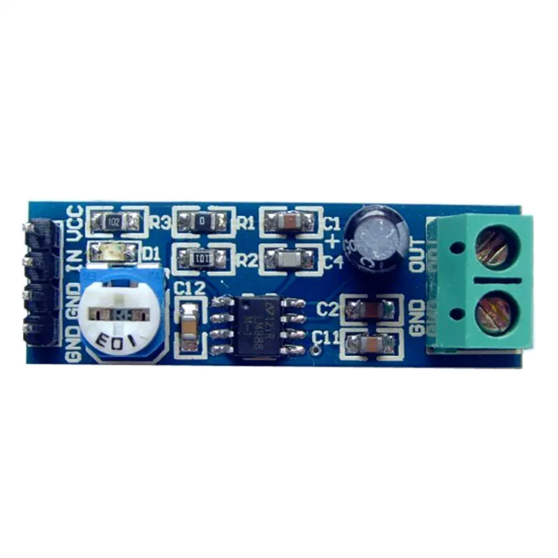 

Adjustable LM386 Audio Amplifier Module 200 Times 5V-12V Input 10K Resistance