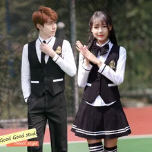 Japanese School Uniform Cosplay Costume Clothing and Long Sleeved Chorus of Primary School Students British Coat Sets