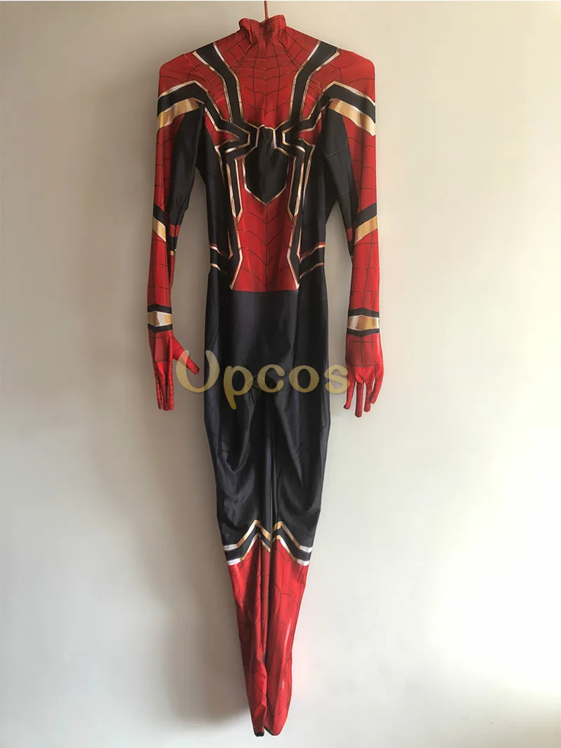 Wholesale 2018 Spiderman Costume Spiderman Homecoming Cosplay Costume Tom Holland Iron Spider Man Suit disfraz -