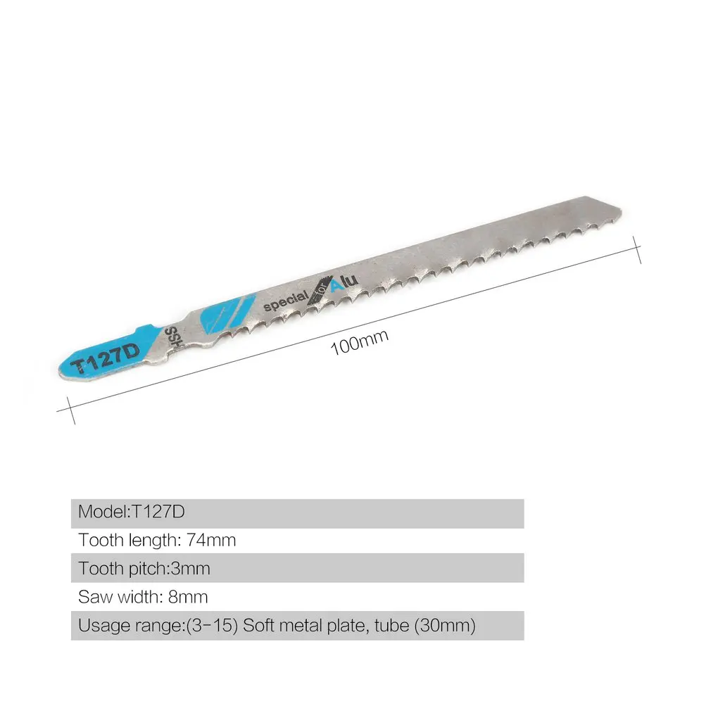  5Pcs/set T127D Saw Blade Hacksaw Jig Saw Blade Set Reciprocating Curve Saw Blade For Hard Metal Saw