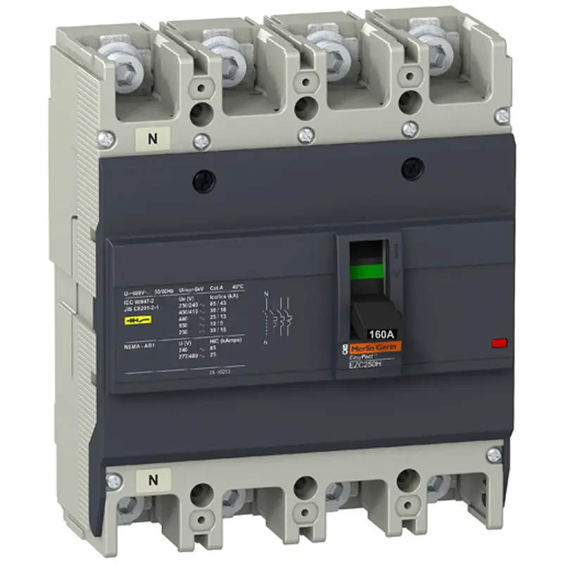 

EZC250H4160 Circuit Breaker Easypact EZC250H 4P 160A 36KA 400/415V