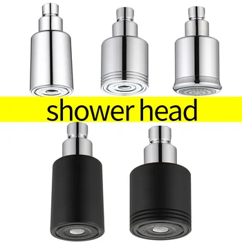 

Bathroom Solid Brass High Pressure Small Matte Black Rain Shower Head Wall Mounted ABS Chrome Adjustable Bath Top Spray Shower