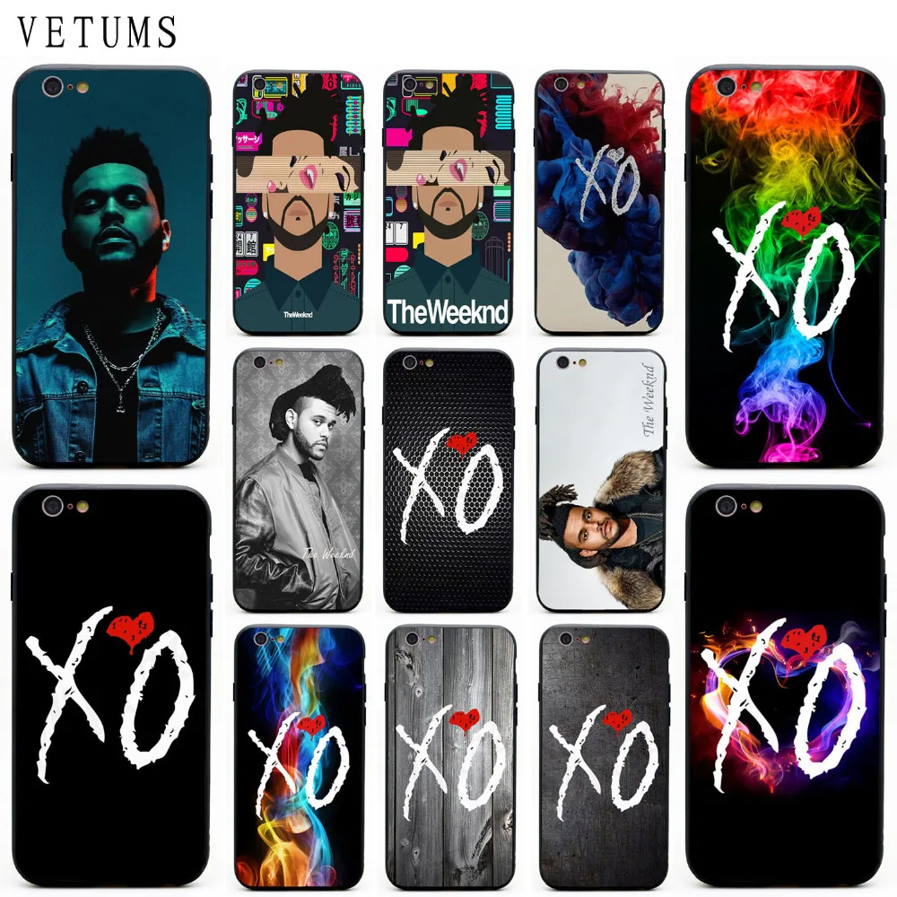 

VETUMS The Weeknd Abel Tesfaye PC Hard TPU Rubber Hybrid Phone Case Cover For iPhone 5 5s SE 6 6s Plus 7 8 Plus X XR XS Max