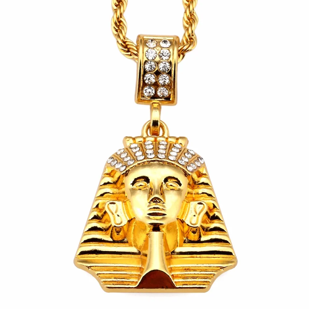Fashion Titanium Steel Egypt Pharaoh Last King chain for men hiphop