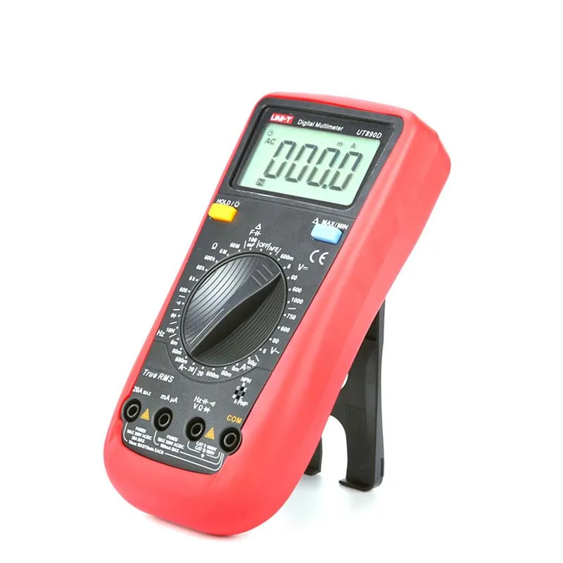 

UNI-T UT890D Digital Multimeter True RMS AC/DC Voltmeter Ammeter 6000 Counts Meter Tester Multimetr with Probe LCD Multimeter