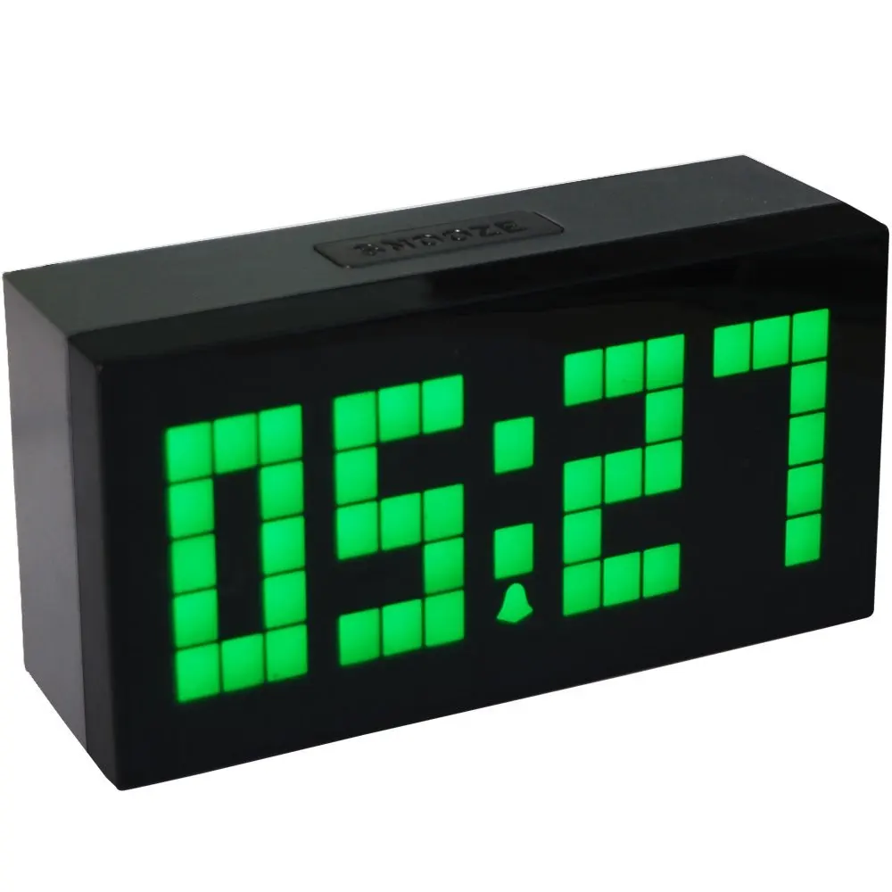 Большой дисплей Большой Джамбо будильник с проекцией времени современные смарт-будильник часы цифровой счетчик Будильник-часы