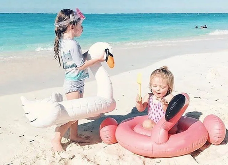 Детские надувные безопасности плавать кольцо жизнь Детские буй Фламинго Лебедь круг открытый пляж воды в бассейне безопасности продуктов