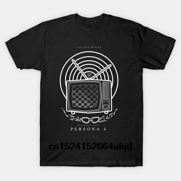 

100% Cotton O-neck Custom Printed Tshirt Men T shirt Persona 4 - Persona 4 Women T-Shirt