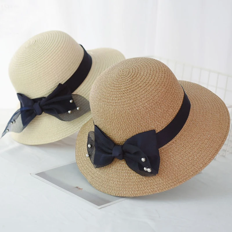 packable straw bucket hat