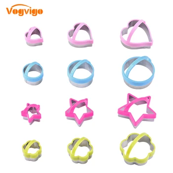 

VOGVIGO 3Pcs/set Cookies Cutter Molds Cake Mould Biscuit Plunger Forms For Cookies Cake Decorating DIY Baking Tool