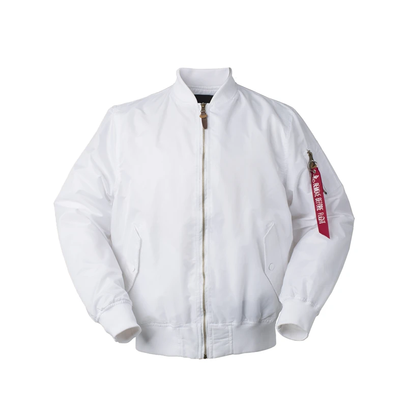 2025 Autumn Thin White Ma1 bomber flight rain windbreaker
