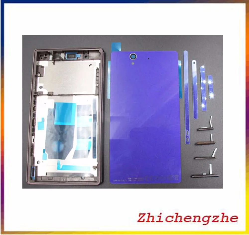 Оригинальный новый полный чехол для Sony Xperia Z C6603 L36 L36h LT36 задняя крышка + передняя