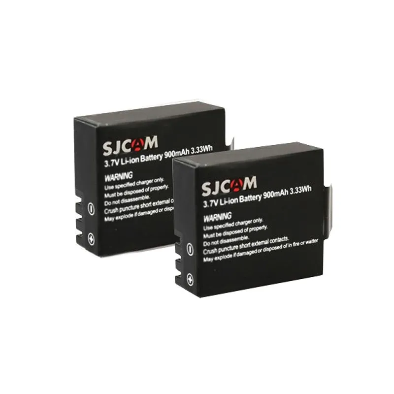 2x оригинальная SJ4000 Батарея 900 мА/ч, 3.33wh+ Зарядное устройство для SJCAM SJ 4000 Wi-Fi 5000 sj7000 sj5000 SJ6000 SJ7000 sj9000 M10 Камера