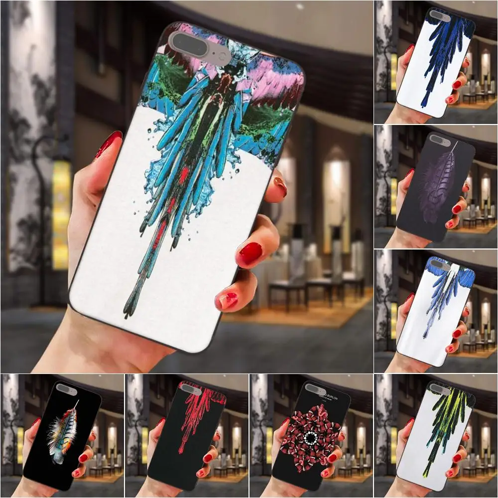 

Fashion Marcelo Burlon Feather For Huawei Honor 5A 6A 6C 7A 7C 7X 8A 8C 8X 9 10 P8 P9 P10 P20 P30 Mini Lite Plus Soft TPU Mobile
