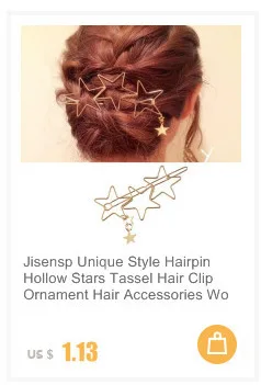 Jisensp металлическая заколка для волос с треугольным лунным сердцем, Женские Ювелирные изделия, круглая заколка для волос, Геометрическая заколка, шпилька, головной убор, аксессуары, бижутерия