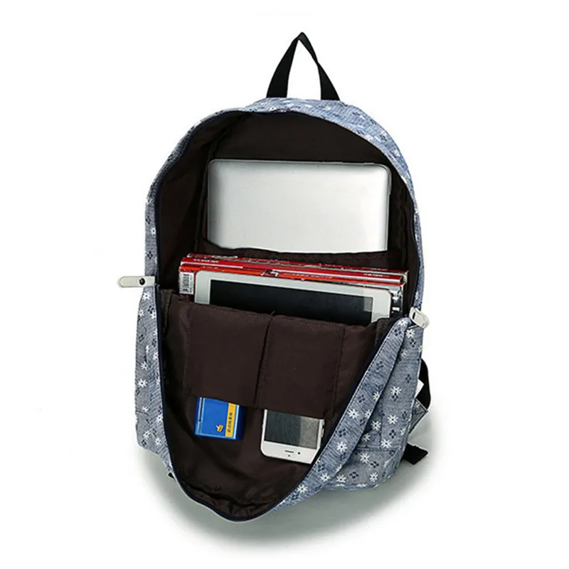 Skup Torby szkolne w stylu vintage dla nastolatków dziewczęta tornister o dużej pojemności Lady druk na płótnie plecak plecak Bagpack BookBag