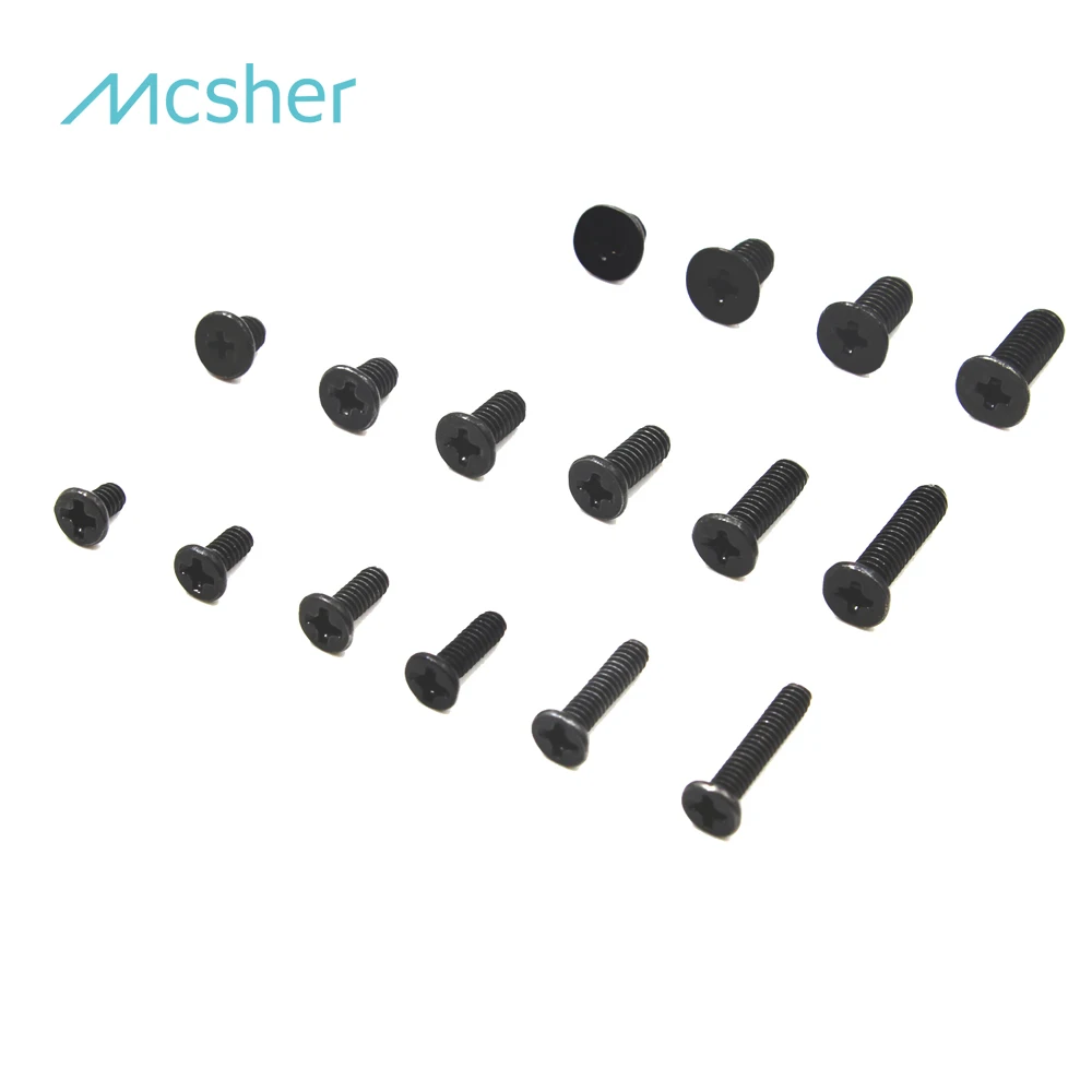 

100pcs Laptop Notebook Screws for HP Dell Lenovo Sony Toshiba SAMSUNG Gateway IBM, Phillips Wafer Flat Head Black Zinc M2/2.5/3