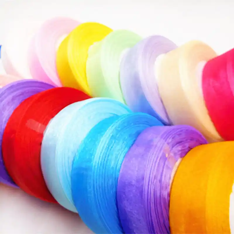 Органза для украшения дома и сада 2 5 см 45 м в рулоне|sewing supplies|sewing organzaroll organza |