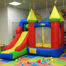 Ярд Надувной Батут Дом дети веселый надувной замок 3,5x3x2,7 м с горкой ПВХ надувные игры Дети прыжки Батут Дом