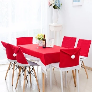 

Cheap christmas ornament Christmas kitchen table chair covers set noel navidad Dinner tables and chairs Decoration