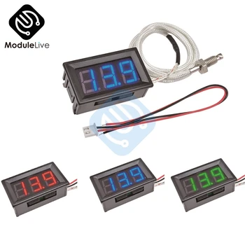 

XH-B310 12V Digital tube LED Display Thermometer Temperature Temp Meter K-type M6 Thermocouple Tester Sensor Probe