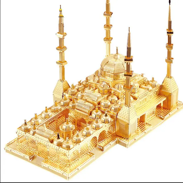 

3D Metal Puzzles DIY Model Heart of Chechnya mosquekit Children Jigsaws toys Present Gift