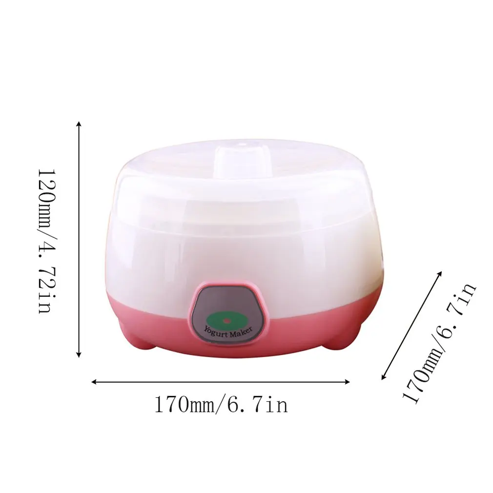 220 V Электрический автоматический изготовитель йогурта Мини Портативный Аппарат для приготовления йогурта пластиковый контейнер кухонный прибор