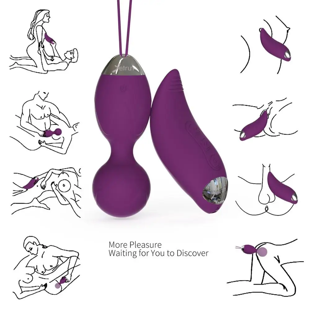 Kegel Simulator Vibrating Egg Remote Control Sex Toy Smart Ball For Women Clitoris Love Egg Kegel Balls Exercises Beads Vaginal