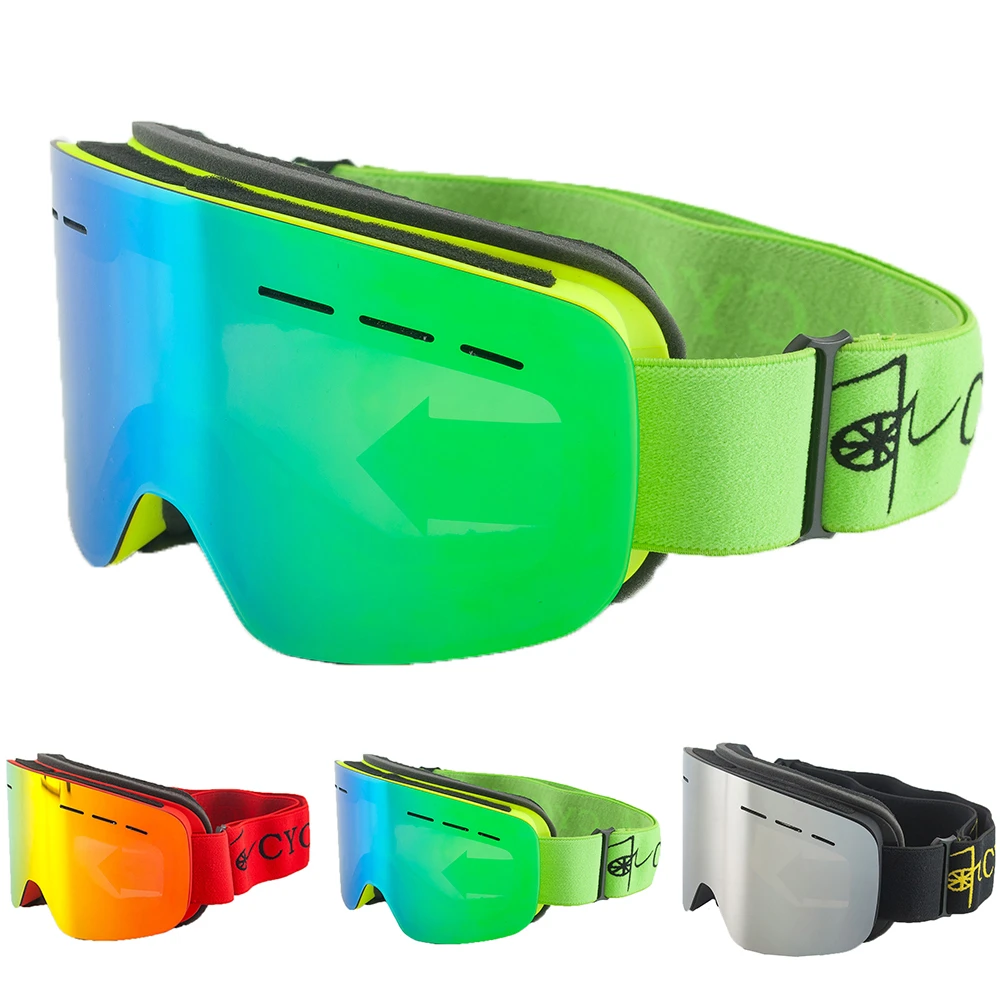 Anti niebla doble lente gafas de esquí snowboard gafas mujeres hombres gafas de esqui occhiali de ciencia ficción de invierno de esquí de nieve gafas de esquí gafas