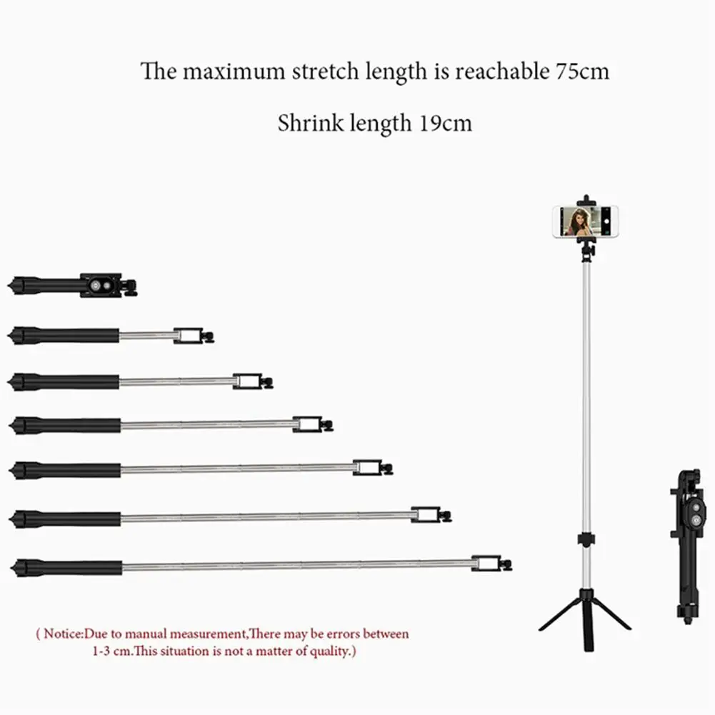 Мини растяжение монопода Bluetooth пульт дистанционного управления селфи палка Treppiede универсальная палка для смартфона