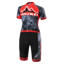 WOLFKEI облегающий велосипедный костюм Одежда Цельный купальник Ropa Ciclismo MTB Мужская одежда для велосепидистов Верхняя одежда# SK0001804140
