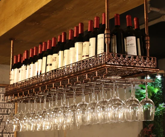 

Large Under Cabinet Kitchen Bar & Wine Tools Wine Holder Glass Holder Stemware Rack Cabinet Wall Storage Organizer