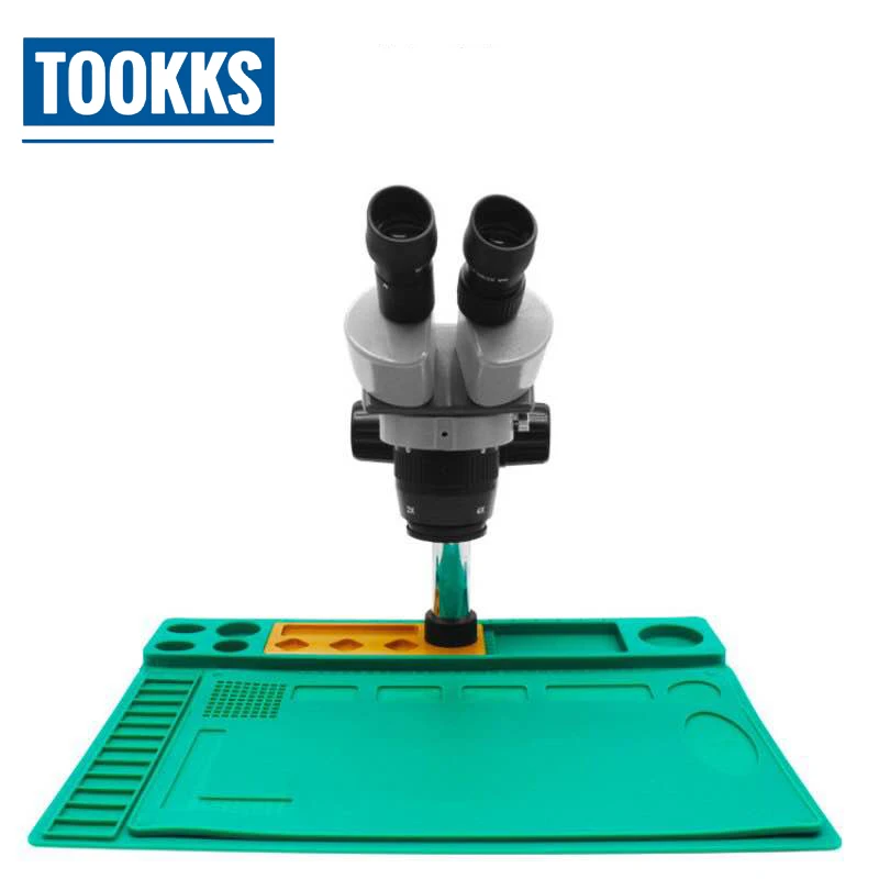 Aluminum Alloy Microscope Base Platform Pad High Heat Resistant Maintenance Mat For Phone Repair Platform Aluminum Alloy Microscope Base Platform Pad High Heat Resistant Maintenance Mat For Phone Repair Platform