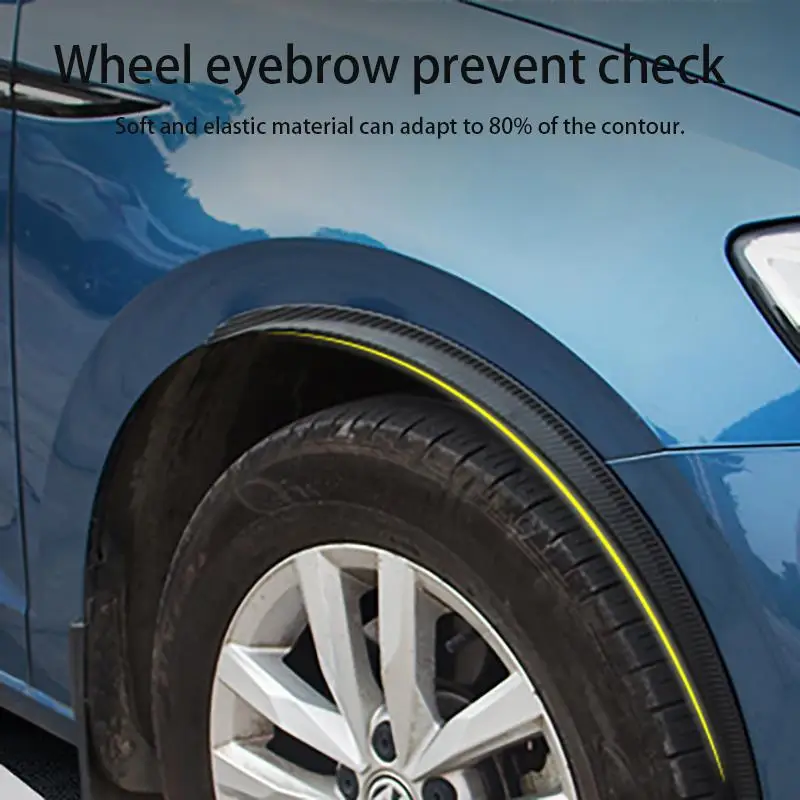 

2pc Universal Rubber Anti-collision Mudguard Car Wheel Arch Protection Moldings PVC Car Wheel Protection Wheel Sticker